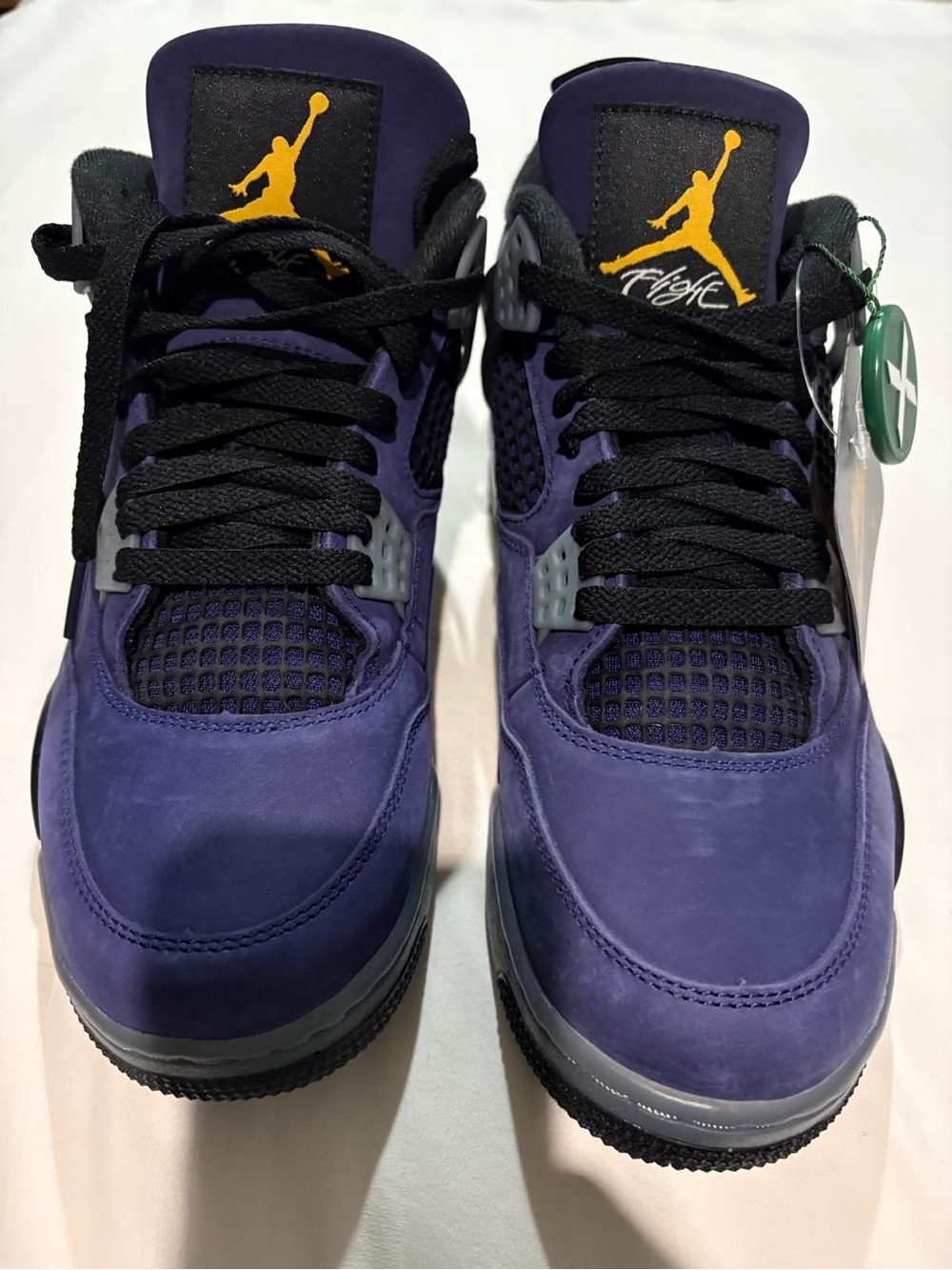 Nike Air Jordan 4 Men’s Sneakers - Purple/Black/Yellow